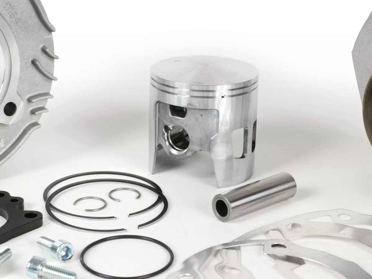 Cylinder -MALOSSI SPORT alloy 177cc 3 transfer ports, 57mm stroke, single exhaust port- Vespa PX125, PX150, Cosa125, Cosa150, LML Star 125/150, Stella 125/150