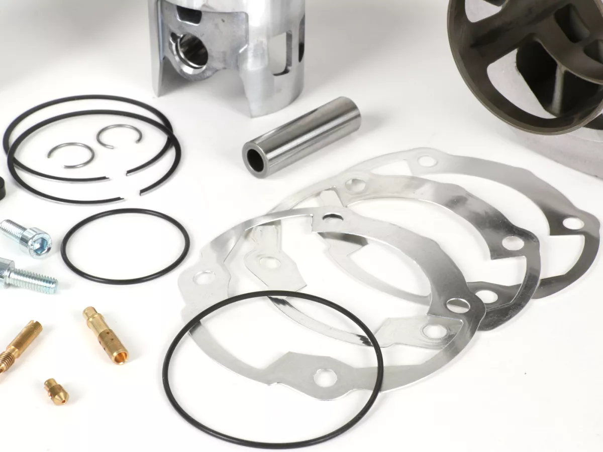 Cylinder -MALOSSI SPORT alloy 177cc 3 transfer ports, 57mm stroke, single exhaust port- Vespa PX125, PX150, Cosa125, Cosa150, LML Star 125/150, Stella 125/150