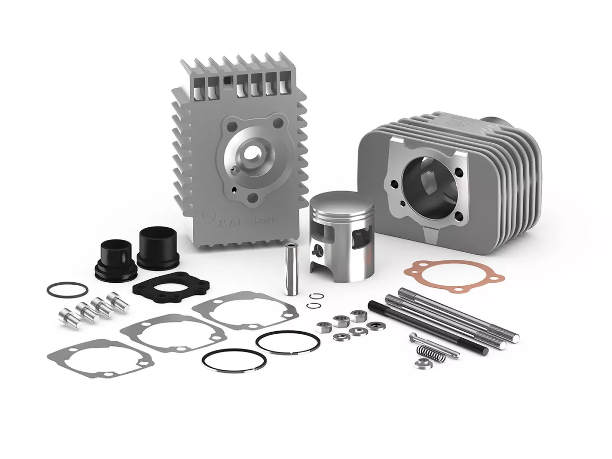 Cylindre -MALOSSI 75 cc BIG DEPS- Piaggio Bravo, Boss, Grillo, SI (goujon = Ø 10mm) - carter de moteur de fraisage est requis