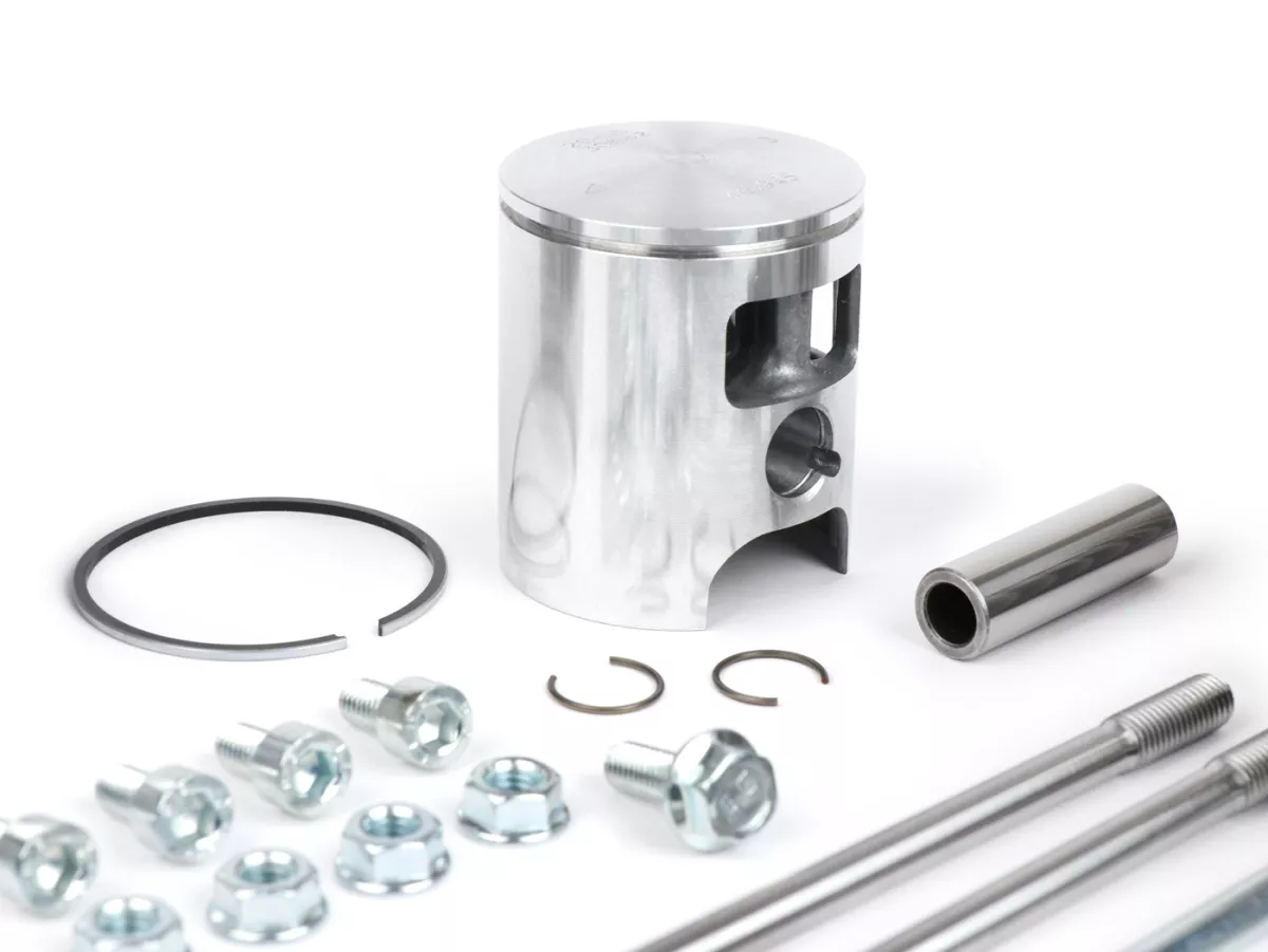 Silinder -MALOSSI 75 ccm BESAR DEPS 4 Ø47mm, 4-pin- Piaggio Ciao, Bravo, Si, Boxer (pin piston = Ø 12mm) - Pemasangan hanya dengan casing MP-One Malossi (M5717514 - M5717892) DEPS4, Deps4