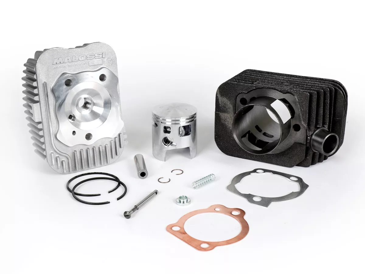 Cylindre -MALOSSI 73 cc Sport Ø46,5mm- Piaggio Ciao (goujon = Ø 10mm) - carter de moteur de fraisage est requis