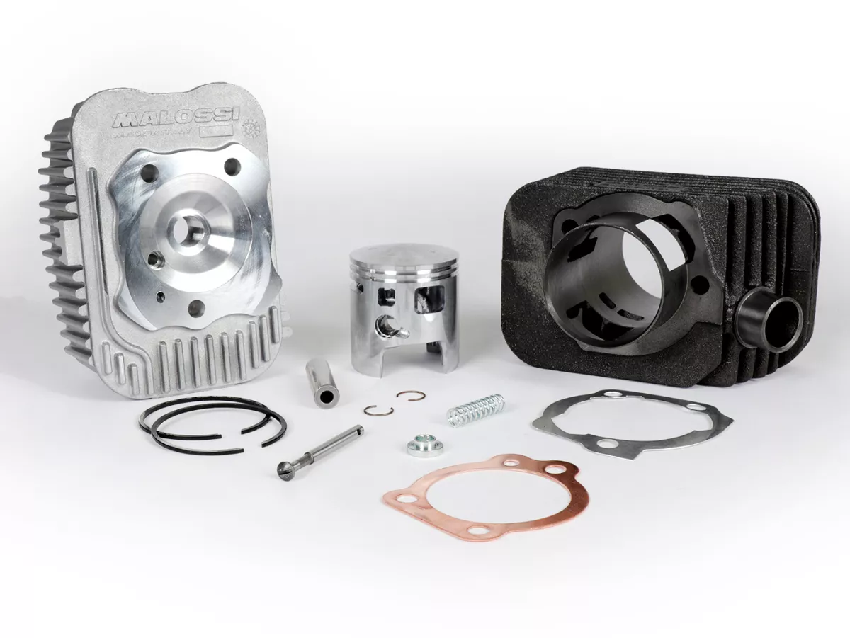 Cylindre -MALOSSI 73 cc Sport Ø46,5mm- Piaggio Ciao (goujon = Ø 10mm) - carter de moteur de fraisage est requis