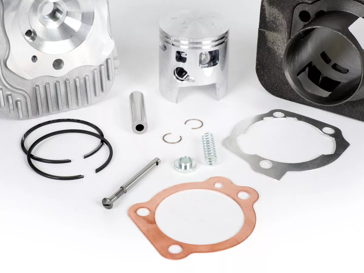 Cylindre -MALOSSI 73 cc Sport Ø46,5mm- Piaggio Ciao (goujon = Ø 10mm) - carter de moteur de fraisage est requis
