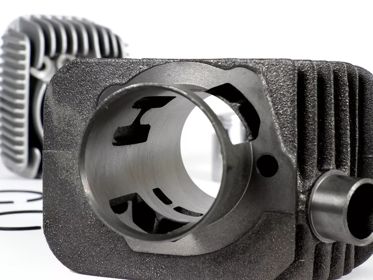 Cylindre -MALOSSI 73 cc Sport Ø46,5mm- Piaggio Ciao (goujon = Ø 10mm) - carter de moteur de fraisage est requis