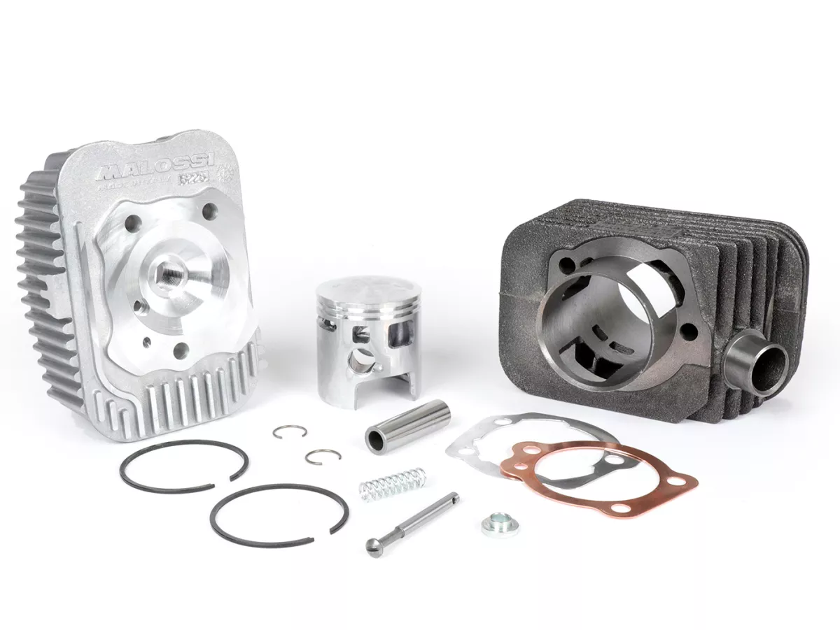 Cylindre -MALOSSI 73 cc Sport Ø46,5mm- Piaggio Ciao (goujon = Ø 12mm) - carter de moteur de fraisage est requis