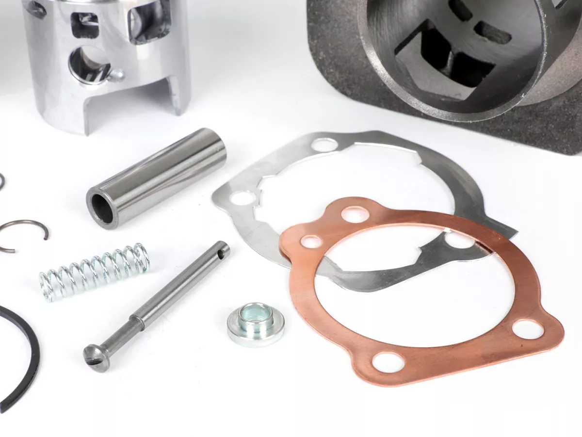 Cylindre -MALOSSI 73 cc Sport Ø46,5mm- Piaggio Ciao (goujon = Ø 12mm) - carter de moteur de fraisage est requis