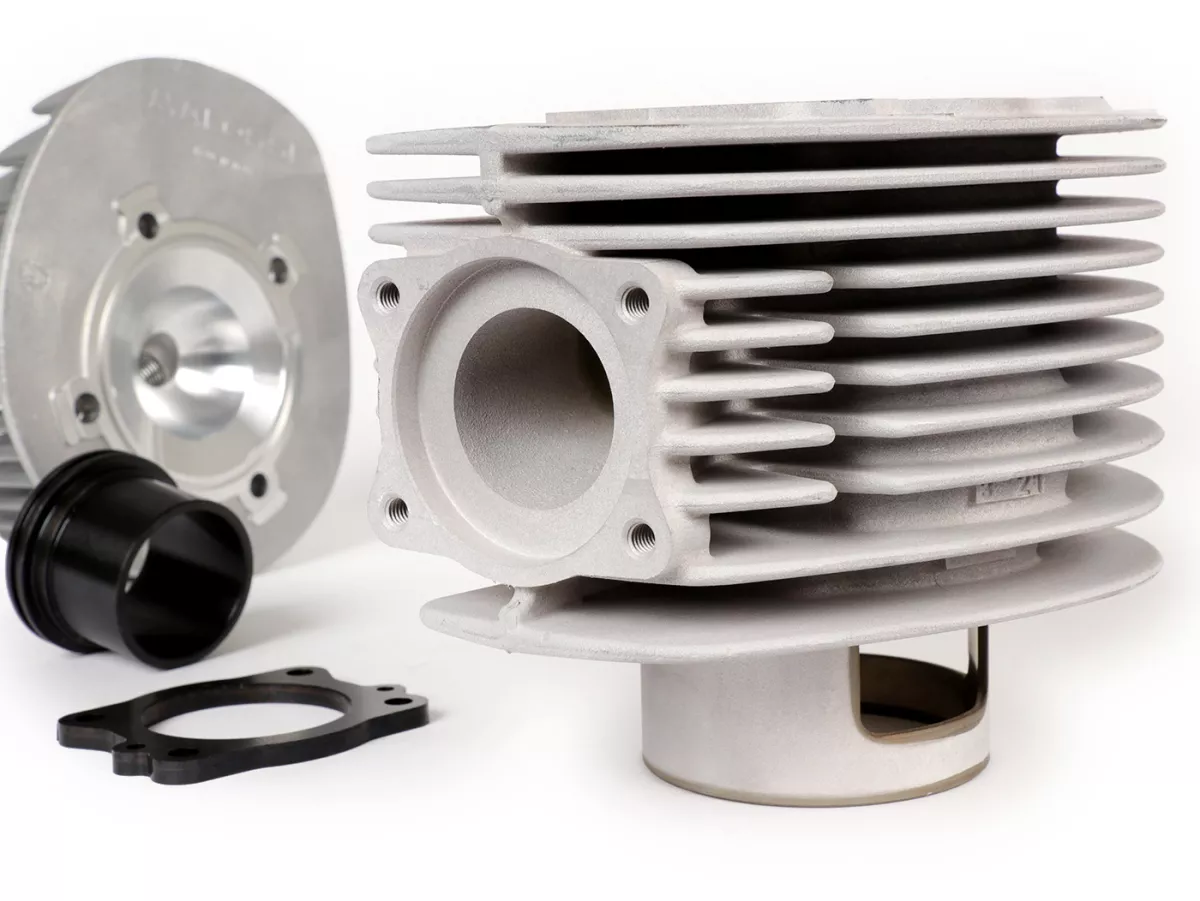 Cylinder -MALOSSI 221 cc MHR MK2 2021 60mm stroke- Vespa P200, Rally200 - with cylinder head