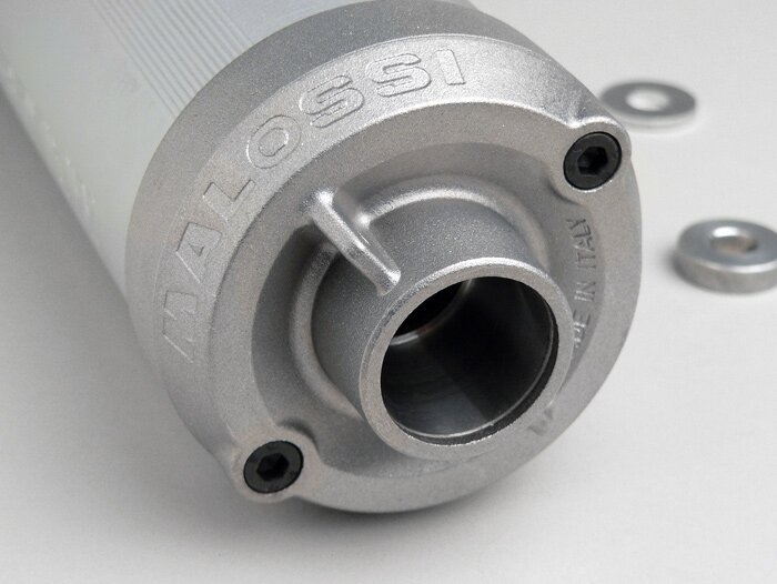 Achterdemper -MALOSSI MHR- Piaggio 125-180 ccm 2-takt - Gilera Runner FX/FXR 125-180, Italjet Dragster 125-180, Piaggio SKR125, SKR150, TPH125, Skipper125, Skipper150, Hexagon LX/LXT 125-180