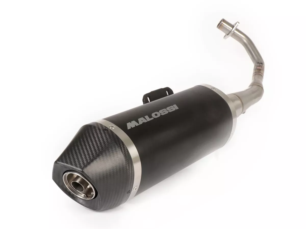 Uitlaat -MALOSSI RX Black- VESPA Primavera, Sprint 3V d.w.z. 125-150cc Euro3