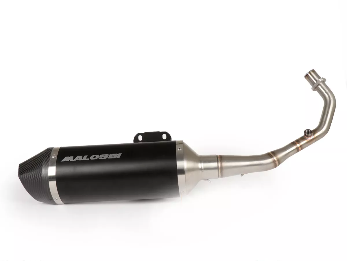 Uitlaat -MALOSSI RX Black- VESPA Primavera, Sprint 3V d.w.z. 125-150cc Euro3