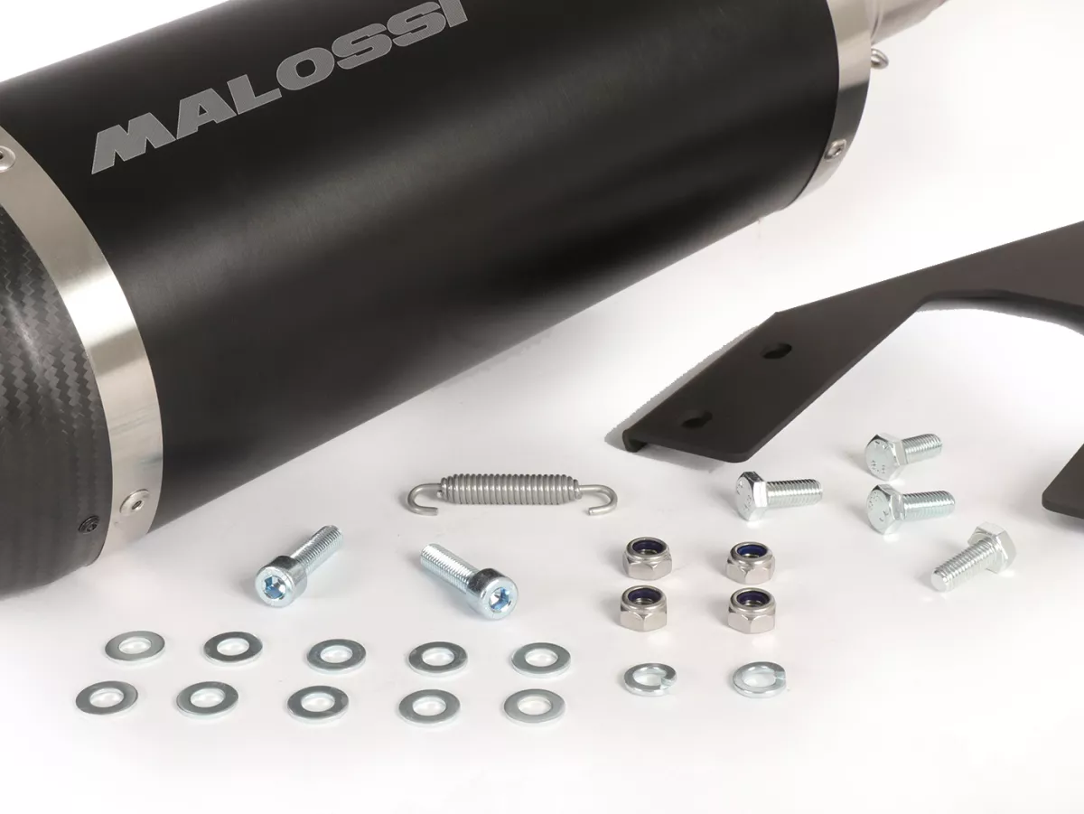 Uitlaat -MALOSSI RX Black- VESPA Primavera, Sprint 3V d.w.z. 125-150cc Euro3