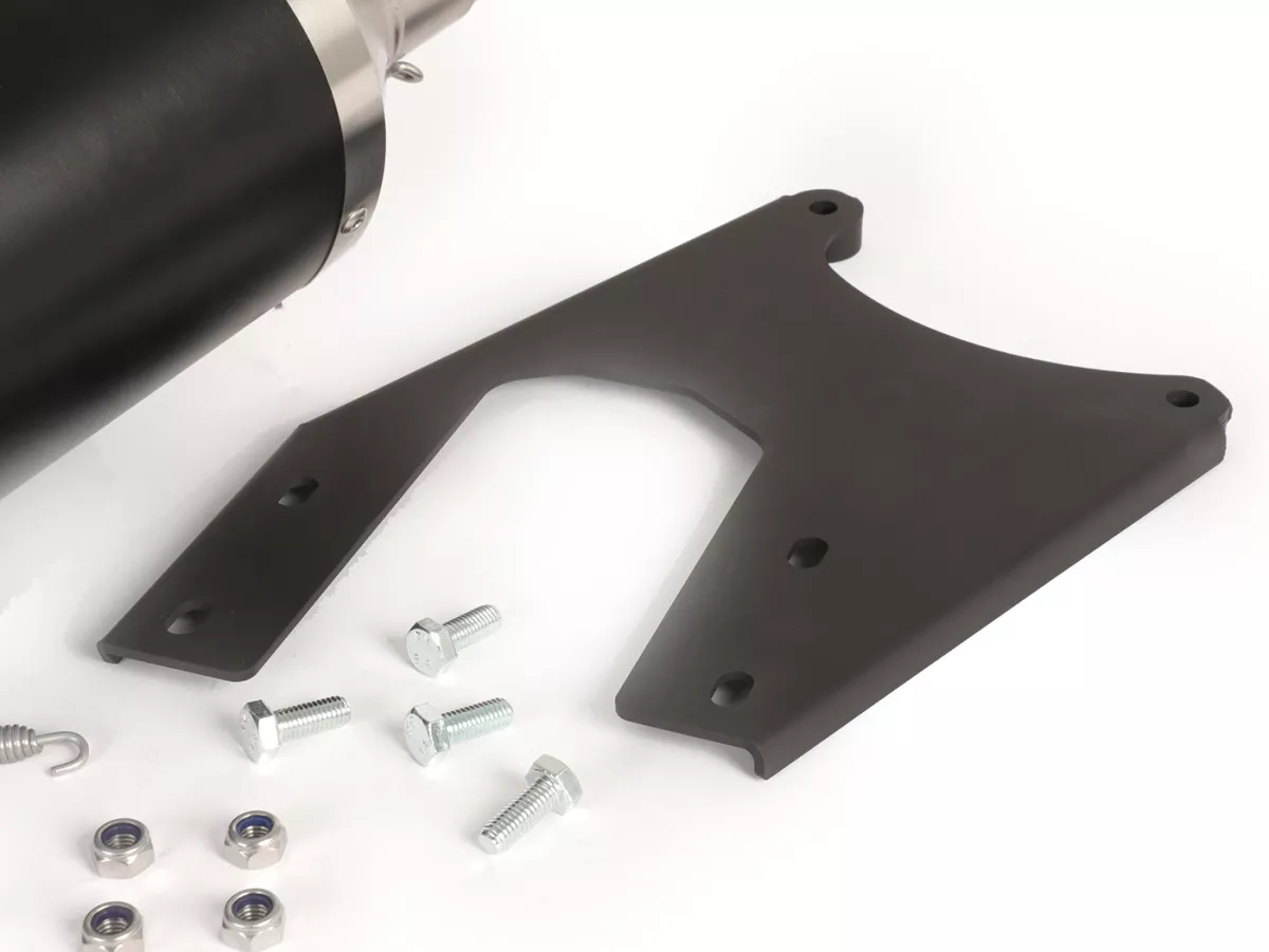 Uitlaat -MALOSSI RX Black- VESPA Primavera, Sprint 3V d.w.z. 125-150cc Euro3