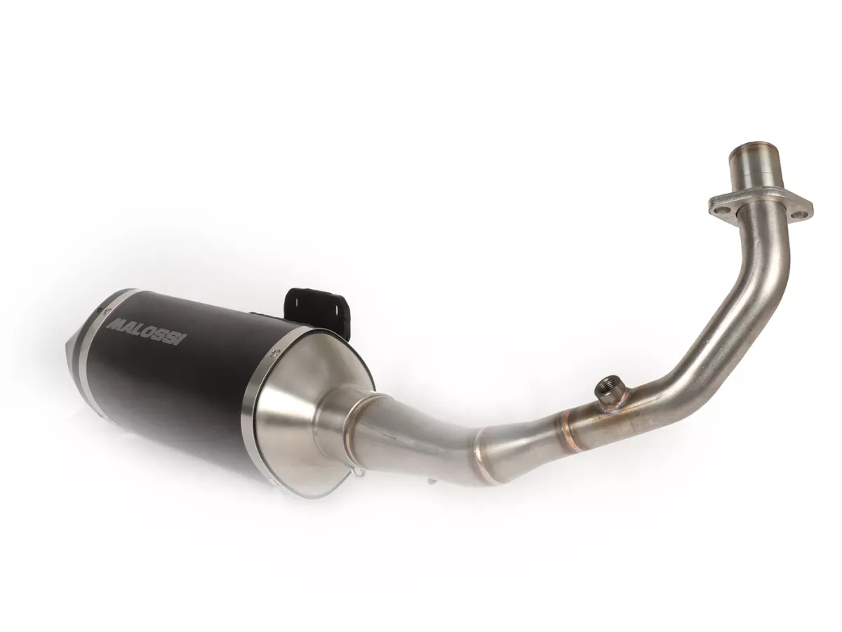 Uitlaat -MALOSSI RX Black- VESPA Primavera, Sprint 3V d.w.z. 125-150cc Euro3