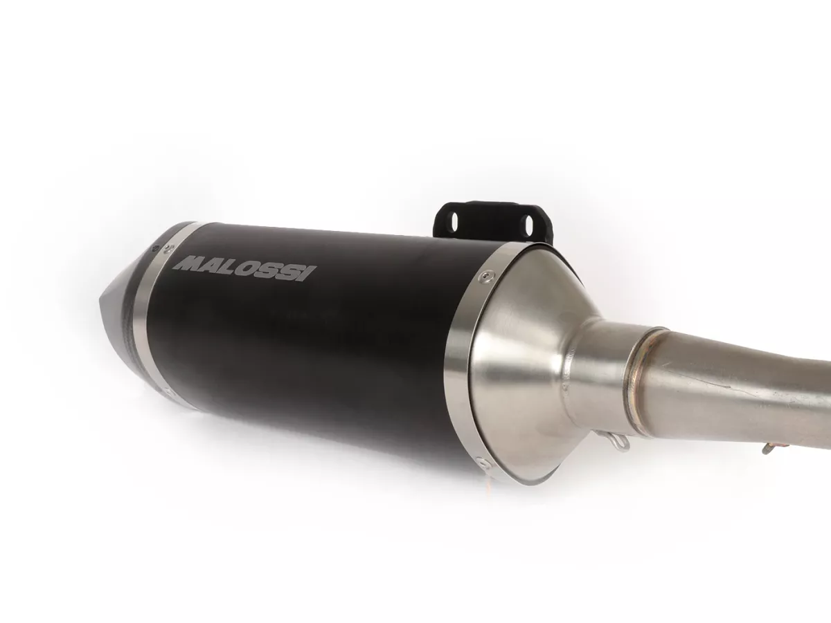 Uitlaat -MALOSSI RX Black- VESPA Primavera, Sprint 3V d.w.z. 125-150cc Euro3