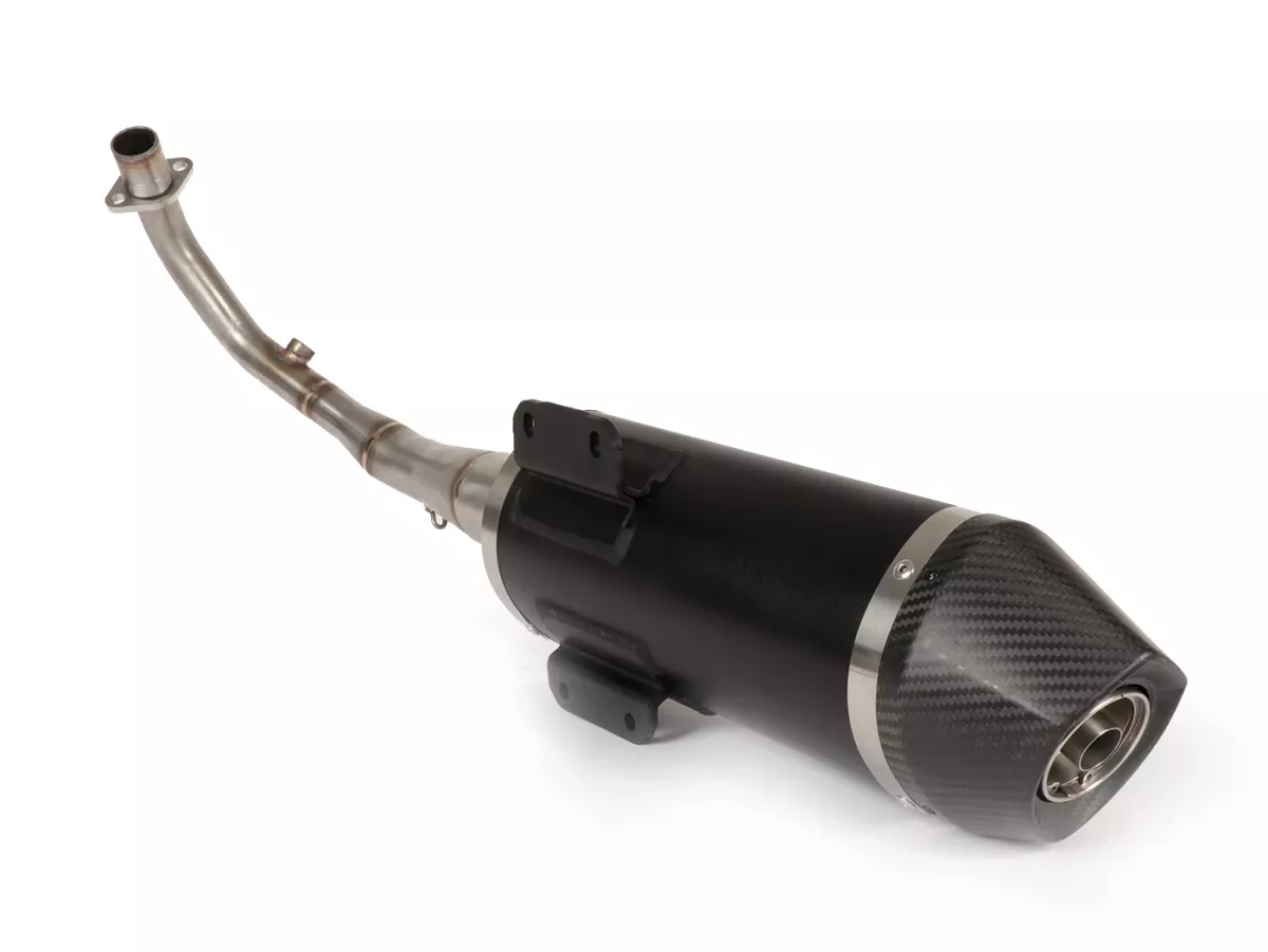 Uitlaat -MALOSSI RX Black- VESPA Primavera, Sprint 3V d.w.z. 125-150cc Euro3