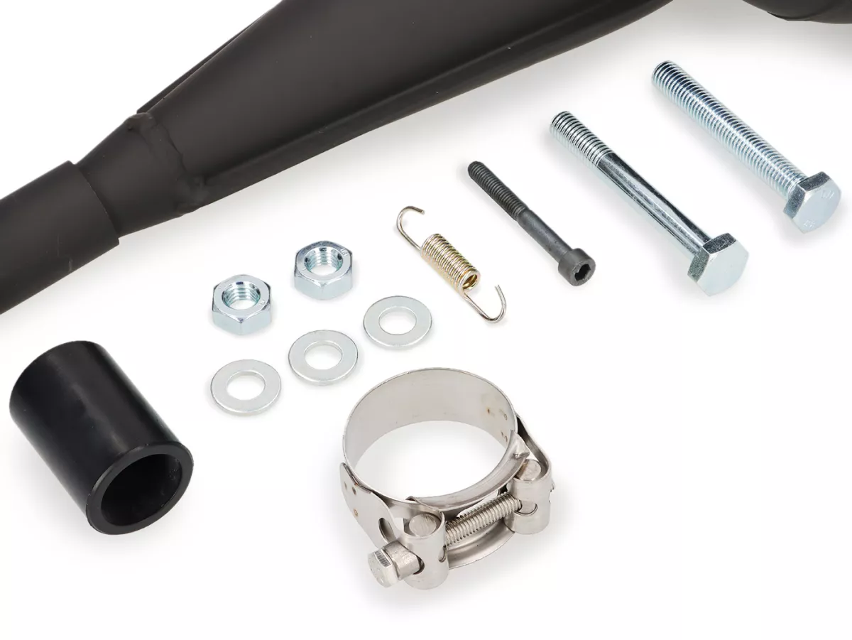 Exhaust -MALOSSI POWER EXHAUST- Vespa PX80, PX125, PX150 - 166cc, 177cc