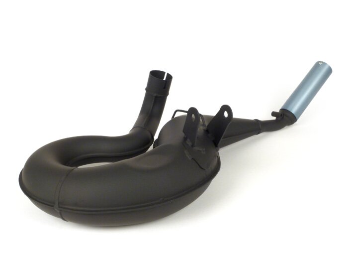 Avgasrör -MALOSSI POWER EXHAUST Black Sound- Vespa PX200