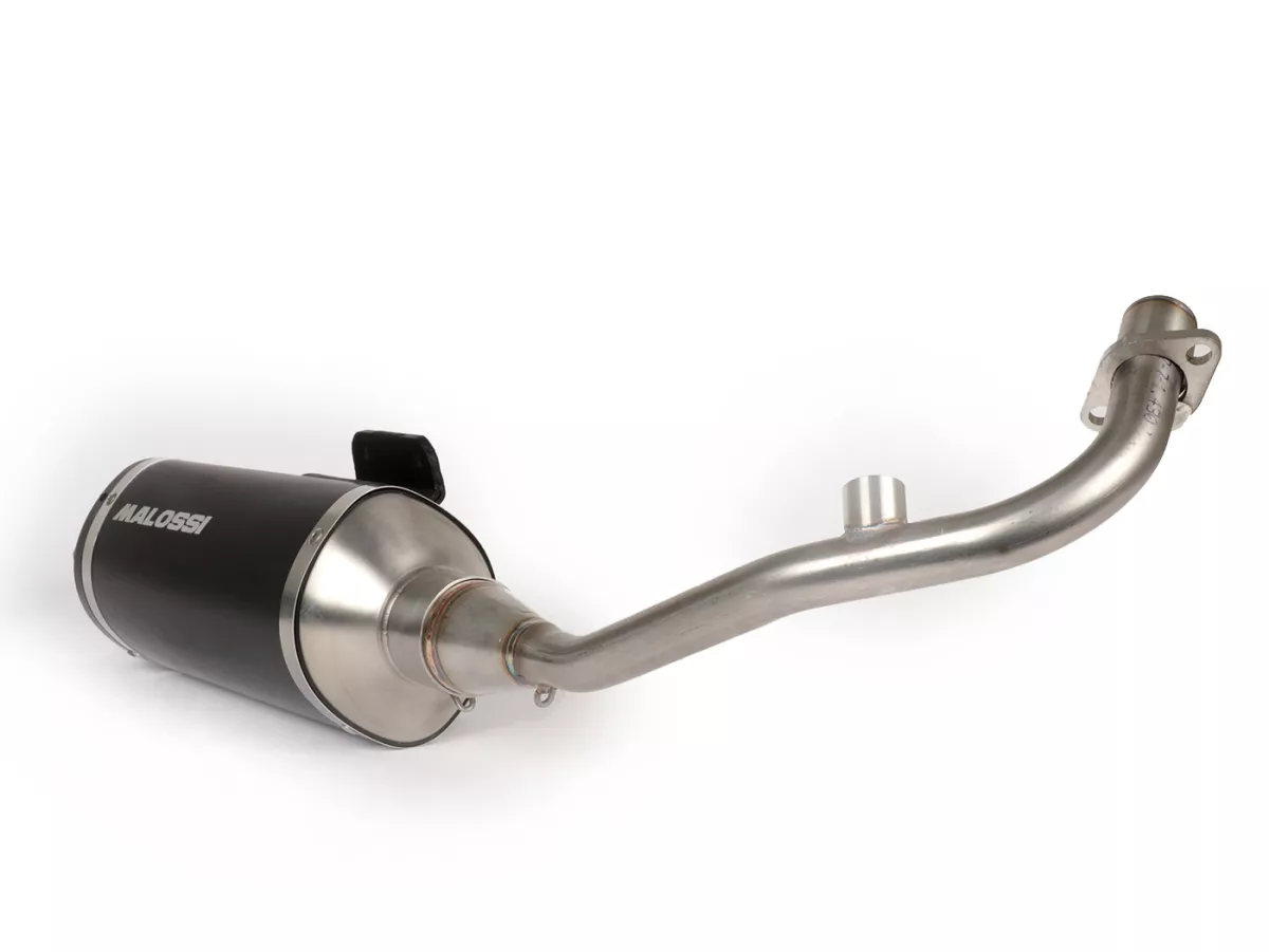 Exhaust -MALOSSI RX Black homologated with catalytic converter- Vespa Primavera, Sprint 3V i.e. 125-150 HE/IGET Euro4