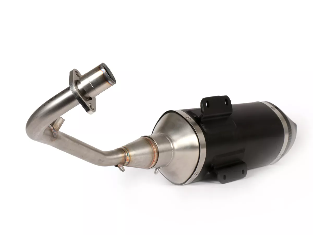 Exhaust -MALOSSI RX Black homologated with catalytic converter- Vespa Primavera, Sprint 3V i.e. 125-150 HE/IGET Euro4