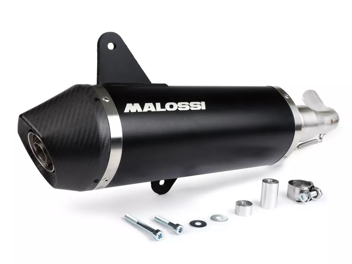 Uitlaat -MALOSSI RX gehomologeerd, Black Edition- Vespa Sei Giorni, GTS, GTS Super, GTS Super Sport, Super Tech, GTS Touring, GTS HPE 300cc i.e. (2017-)