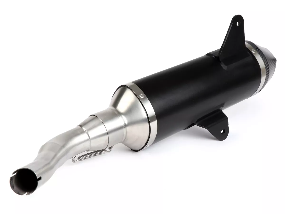 Uitlaat -MALOSSI RX gehomologeerd, Black Edition- Vespa Sei Giorni, GTS, GTS Super, GTS Super Sport, Super Tech, GTS Touring, GTS HPE 300cc i.e. (2017-)