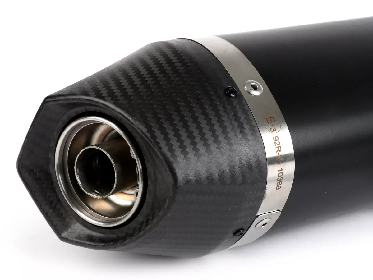 Uitlaat -MALOSSI RX gehomologeerd, Black Edition- Vespa Sei Giorni, GTS, GTS Super, GTS Super Sport, Super Tech, GTS Touring, GTS HPE 300cc i.e. (2017-)