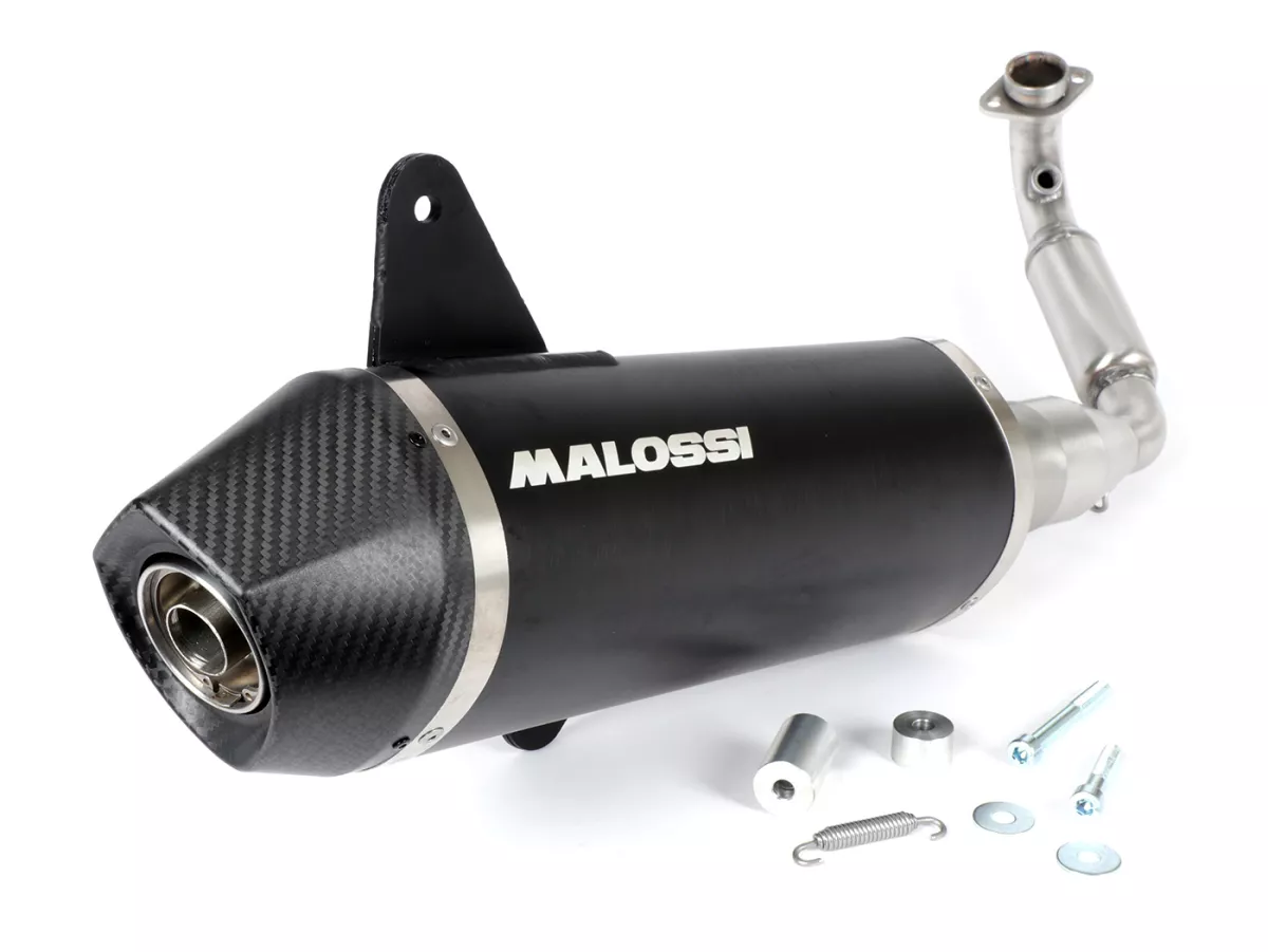 Avgas -MALOSSI RX homologerad, Black Edition- Vespa Sei Giorni, GTS, GTS Super, GTS Super Sport, Super Tech, GTS Touring, GTS HPE 300cc i.e. (2021-) Euro5
