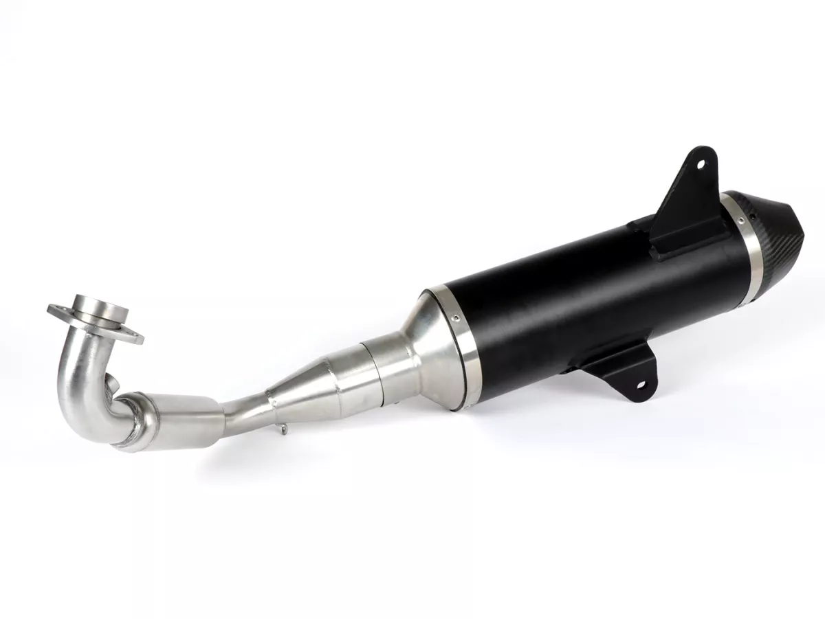 Avgas -MALOSSI RX homologerad, Black Edition- Vespa Sei Giorni, GTS, GTS Super, GTS Super Sport, Super Tech, GTS Touring, GTS HPE 300cc i.e. (2021-) Euro5