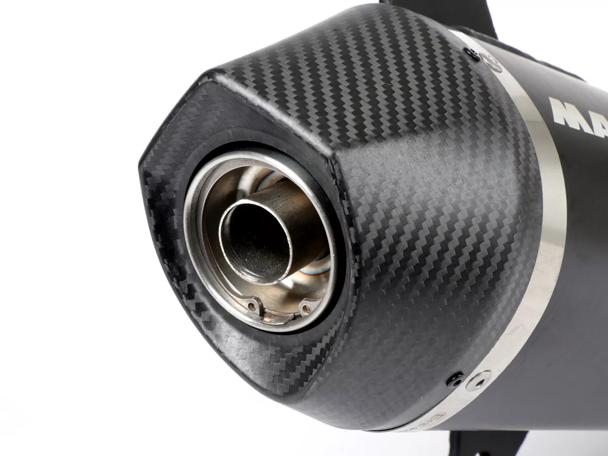 Avgas -MALOSSI RX homologerad, Black Edition- Vespa Sei Giorni, GTS, GTS Super, GTS Super Sport, Super Tech, GTS Touring, GTS HPE 300cc i.e. (2021-) Euro5