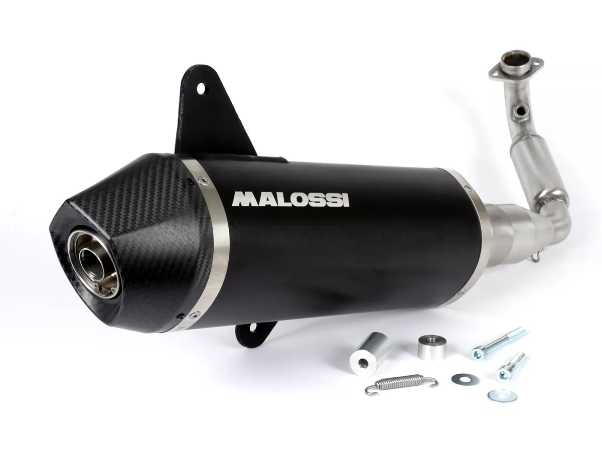 Avgas -MALOSSI RX homologerad, Black Edition- Vespa Sei Giorni, GTS, GTS Super, GTS Super Sport, Super Tech, GTS Touring, GTS HPE 300cc i.e. (2021-) Euro5