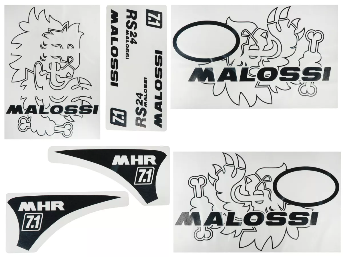 Kit autocollants Trophée -MALOSSI- Vespa