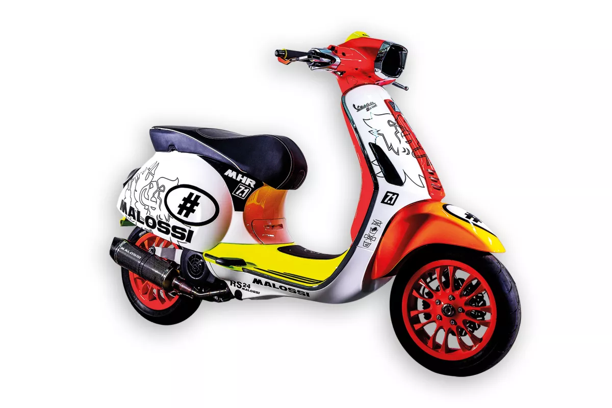 Autocollants / décalcomanies Malossi MHR Hyper Racing 145x25 mm