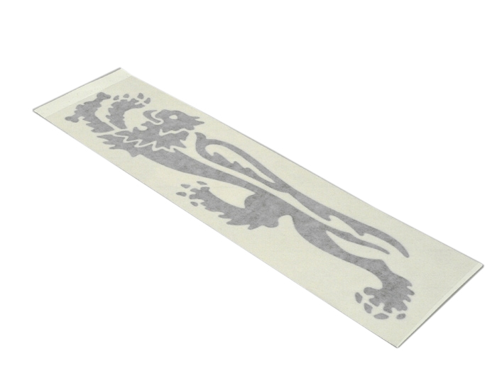 Pegatina -MALOSSI León 240mm- izquierda - Negro