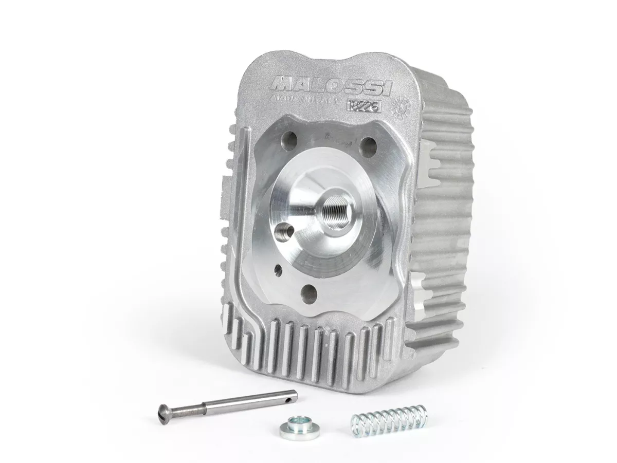 Cylinder head -MALOSSI- CVF Ø47mm- Piaggio Ciao, Bravo, Si, Boxer ( Central spark plug )