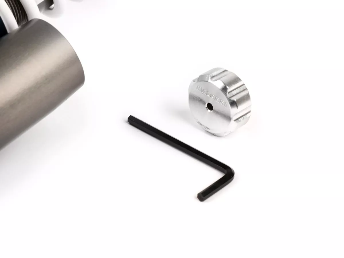 Voorschokdemper -MALOSSI RS24/10-R, 180mm- Vespa LX 50, S 50, Piaggio Quartz, ZIP SP, ET2, ET4, Sfera 50, Sfera80, Sfera RST 50, SKR 125, SKR150