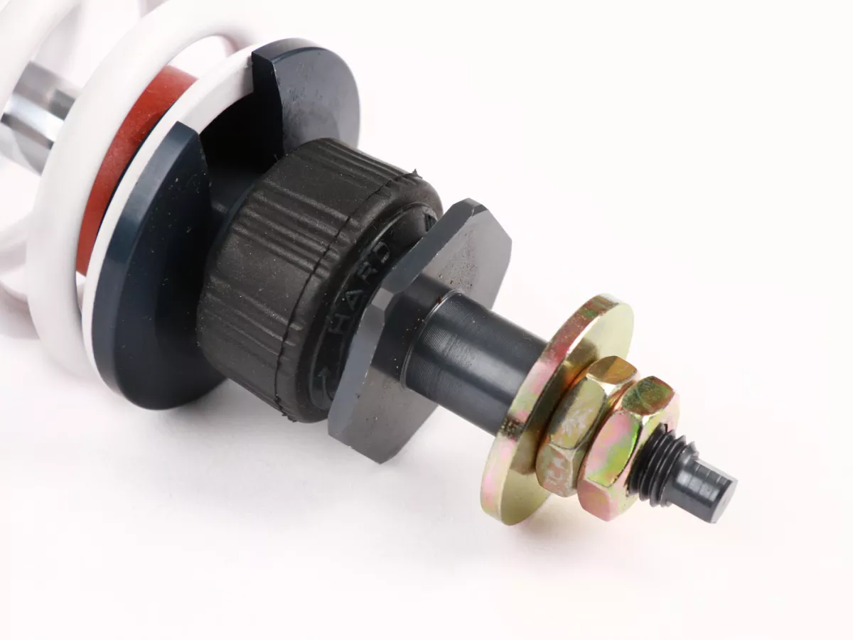 Voorschokdemper -MALOSSI RS24/10-R, 180mm- Vespa LX 50, S 50, Piaggio Quartz, ZIP SP, ET2, ET4, Sfera 50, Sfera80, Sfera RST 50, SKR 125, SKR150