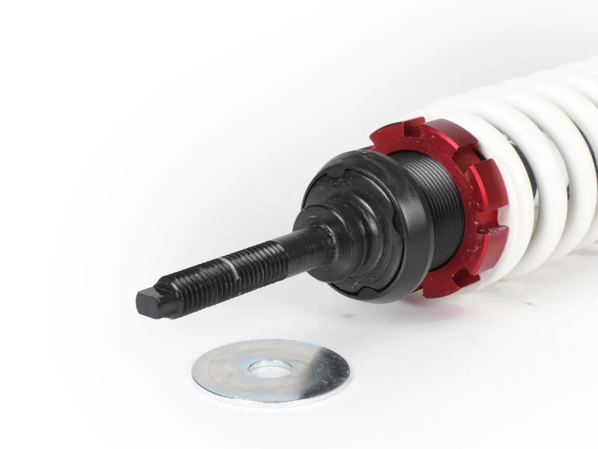 Shock absorber rear -MALOSSI RS1 320mm- VESPA - PIAGGIO - GILERA - APRILIA - 35mm longer