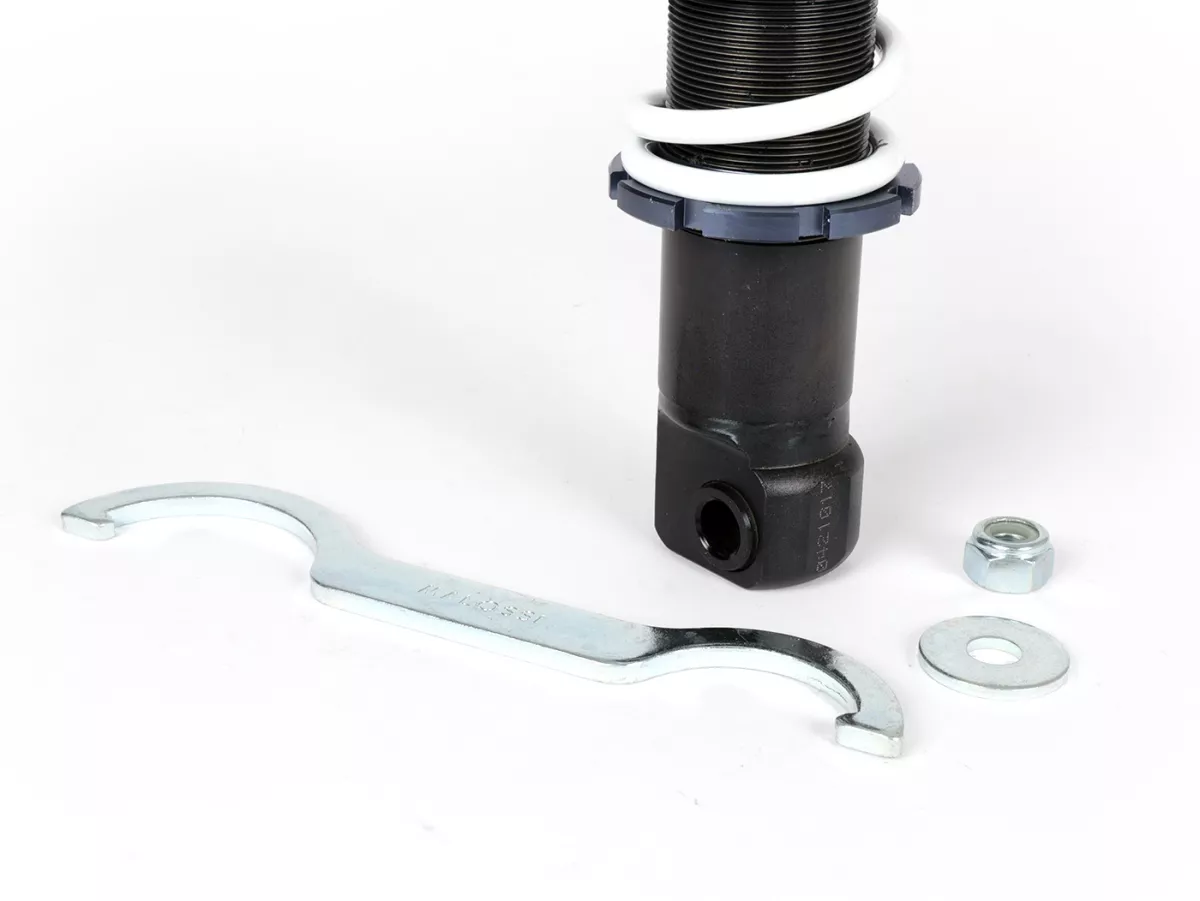 Amortisseur avant -MALOSSI RS24, 275mm (type de pièce jointe : oeil)- Vespa GTS 125-300 (2014-2016), Primavera 125-150 (2014-2017), Primavera 50 2T/4T Euro2 (2013-2017), Sprint 125-150 (2014-2015), Sprint 50 2T/4T Euro2 (2014-2017)