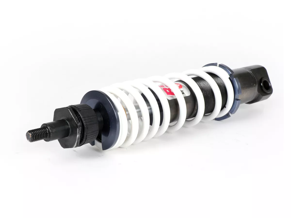 Amortisseur avant -MALOSSI RS24, 275mm (type de pièce jointe : oeil)- Vespa GTS 125-300 (2014-2016), Primavera 125-150 (2014-2017), Primavera 50 2T/4T Euro2 (2013-2017), Sprint 125-150 (2014-2015), Sprint 50 2T/4T Euro2 (2014-2017)