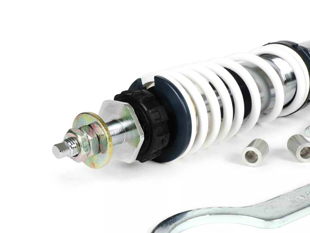 Shock absorber front -MALOSSI RS24, 210mm- Vespa PK S-XL, ET2, ET4, LX, LXV, S, Piaggio Quartz, SKR, Sfera, Sfera RST, Zip SP, Zip (since 2000)