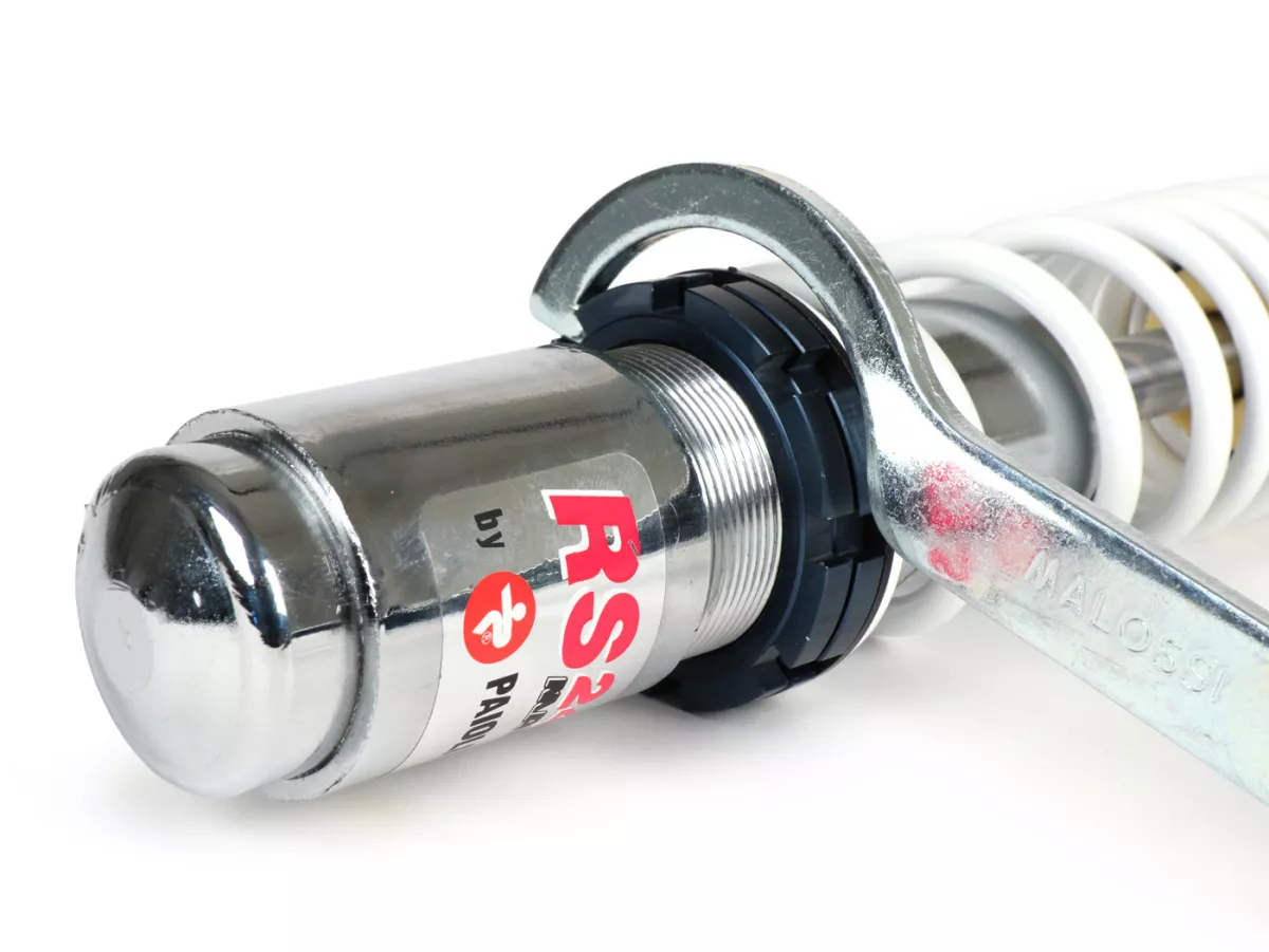 Shock absorber front -MALOSSI RS24, 210mm- Vespa PK S-XL, ET2, ET4, LX, LXV, S, Piaggio Quartz, SKR, Sfera, Sfera RST, Zip SP, Zip (since 2000)