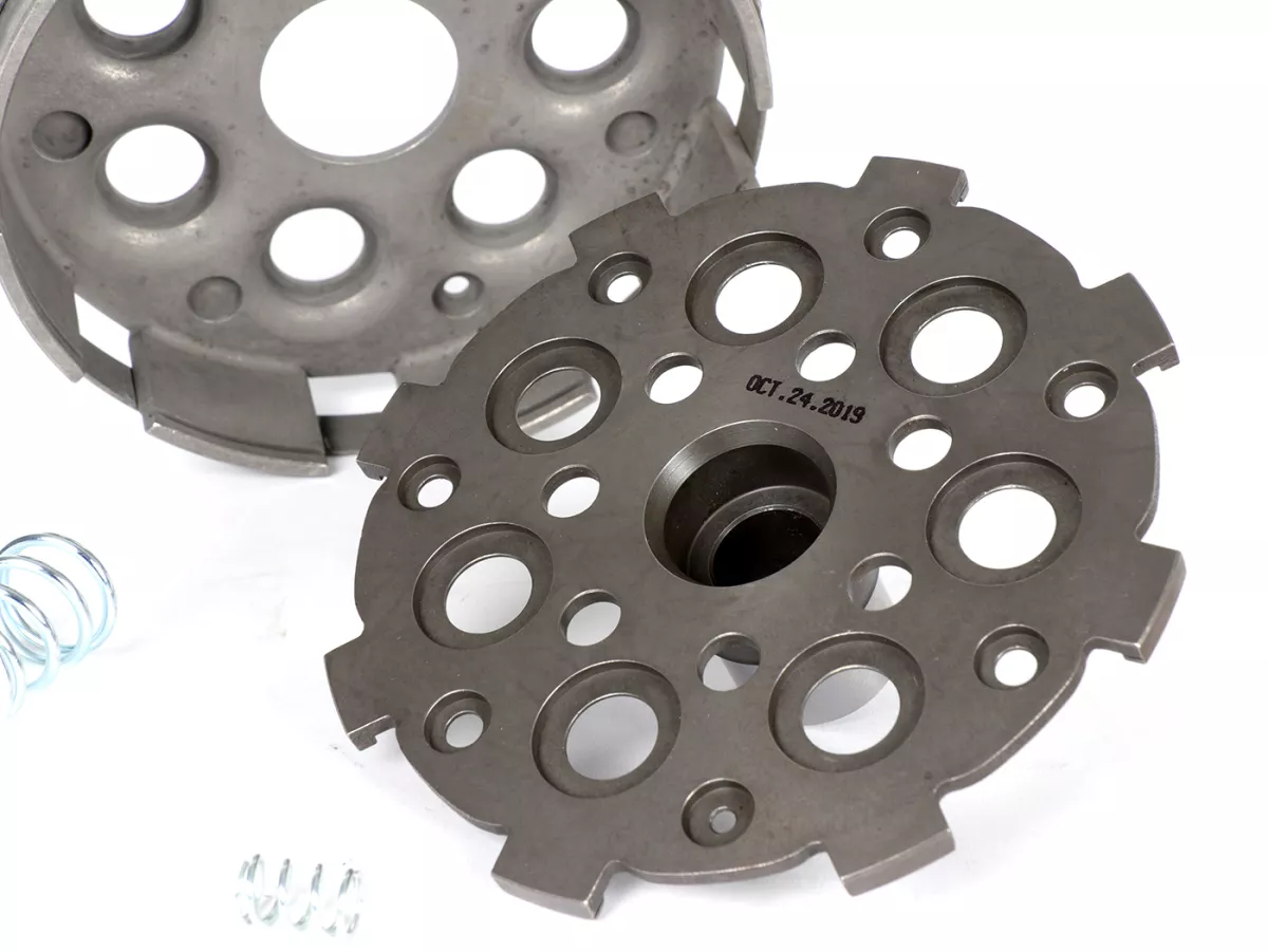 Embrague -MALOSSI Power Up Clutch Ø109.5mm Vespa tipo 7 muelles (Rally200, PX200, T5 125cc)- 4 discos (completo)