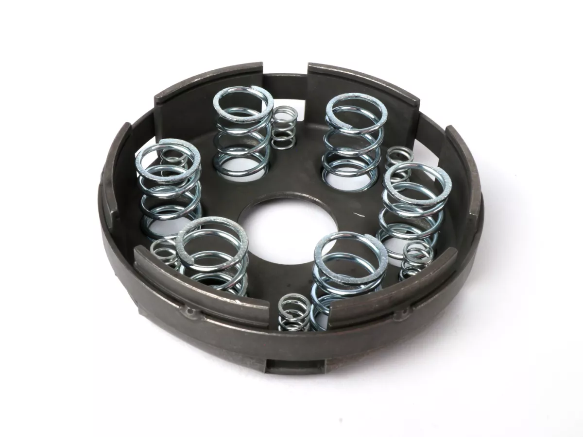 Embrayage -MALOSSI Power Up Clutch Ø98,5mm Vespa type 6 ressorts (PX80, PX125, PX150)- 4 disques (complet)