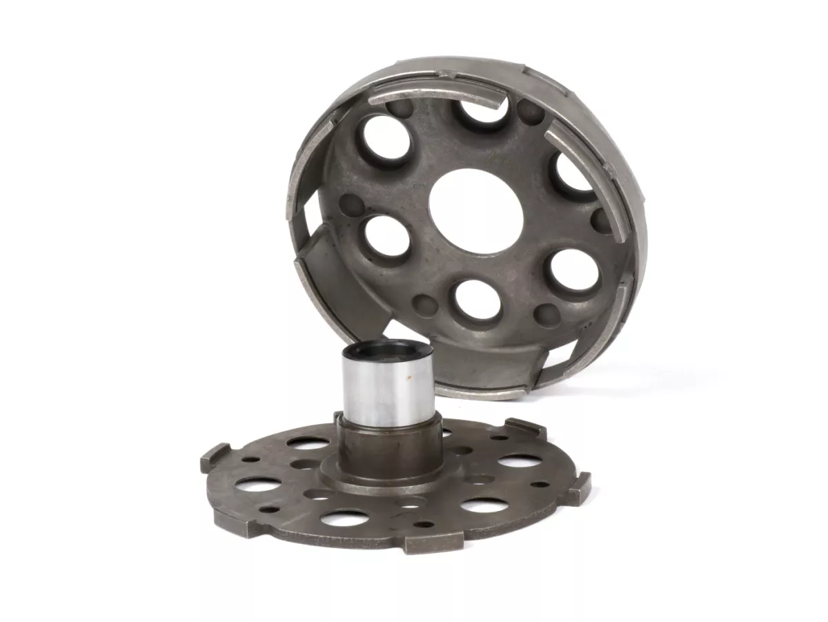 Embrayage -MALOSSI Power Up Clutch Ø98,5mm Vespa type 6 ressorts (PX80, PX125, PX150)- 4 disques (complet)