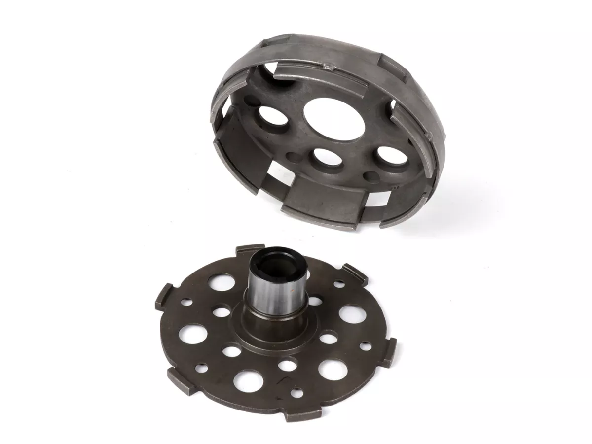 Embrayage -MALOSSI Power Up Clutch Ø98,5mm Vespa type 6 ressorts (PX80, PX125, PX150)- 4 disques (complet)