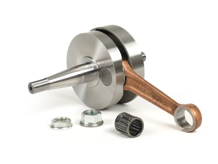 Albero motore -MALOSSI (valvola rotativa) corsa 51 mm, biella 97 mm - Vespa PV125, ET3 125, PK80 S, PK125 S (cono Ø 19 mm)