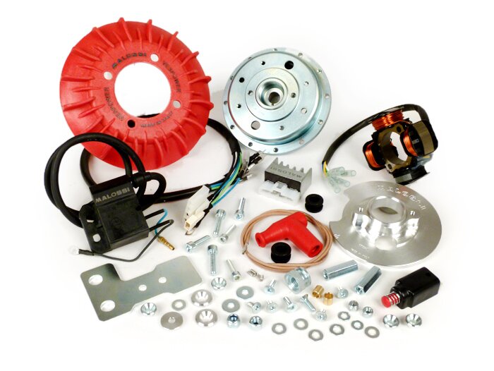 Accensione -MALOSSI VesPower MK2- Vespa V50, V90, PV125, ET3, PK S (cono 19mm) - Modelli con luce freno