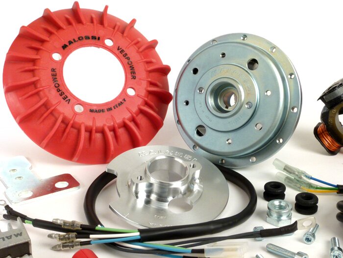 Ignition -MALOSSI VesPower MK2- Vespa V50, V90, PV125, ET3, PK S (cone 19mm) - models w/o brake light
