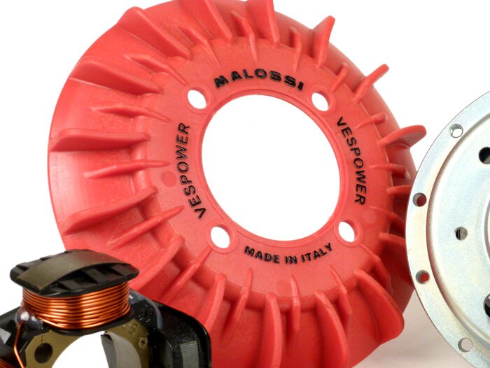 Ontsteking -MALOSSI VesPower MK2- Vespa PK XL (conus 20/24mm)- Traagheidsmoment 28 kg/cm² (1200gr.)