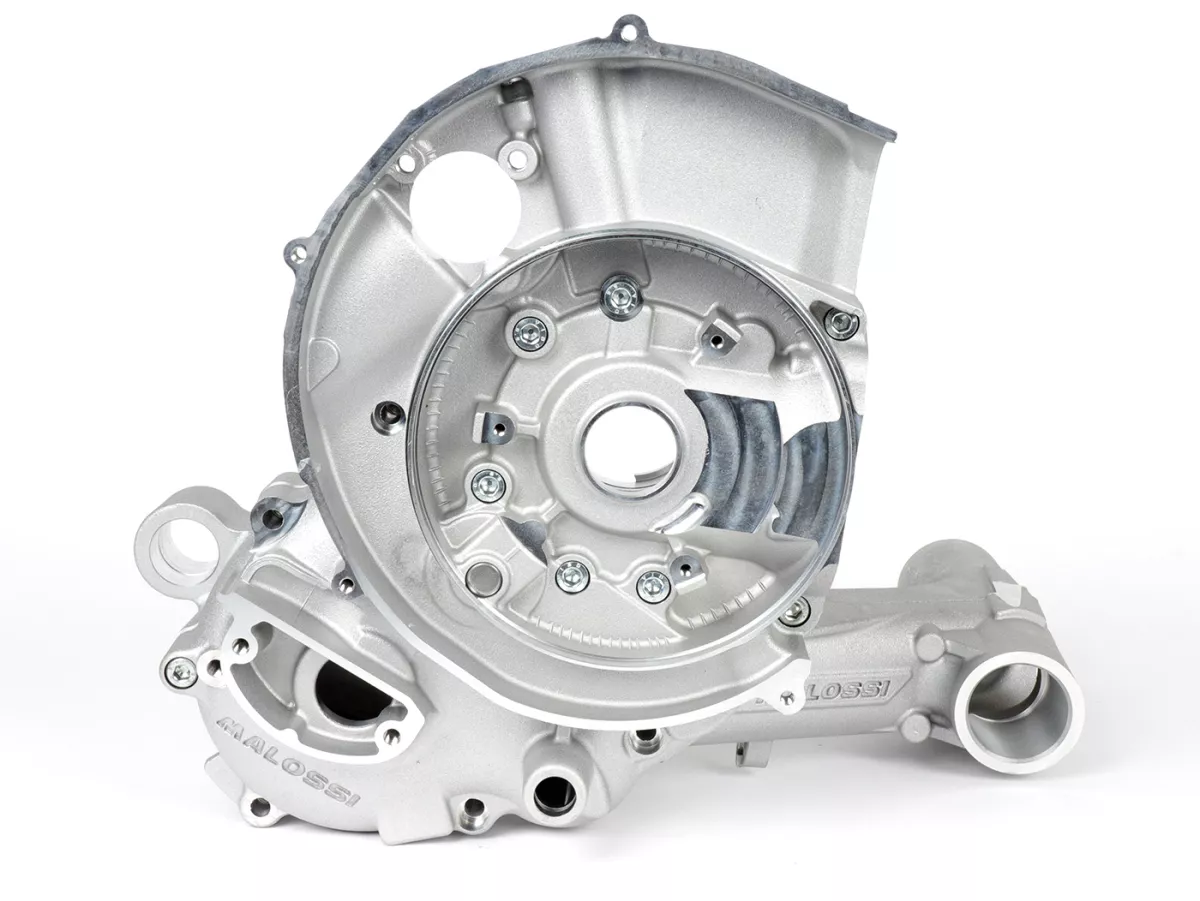Cárter motor -MALOSSI VR-One, admisión por láminas (SOLO cárter motor, sin colector de admisión, sin bloque de láminas, sin cojinetes, sin silentblocs) - Vespa PX200 Elestart